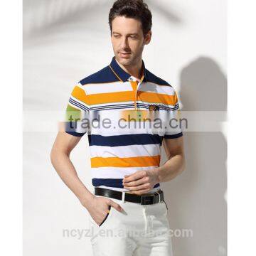 New product good sale low price wholesale custom logo striped wholesale polo shirt