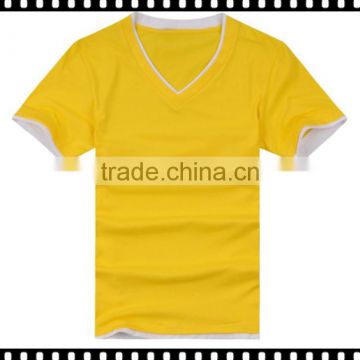 Whosale Cheap V Neck T Shirt Men Blank Cotton T Shirt Made In China