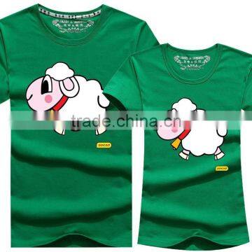 Custom Made Cheap Unique Lovely Cartoon Couple T-Shirts photo-5