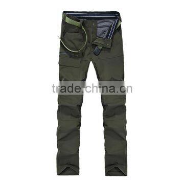 Customized new style waterproof casual softshell pants for men