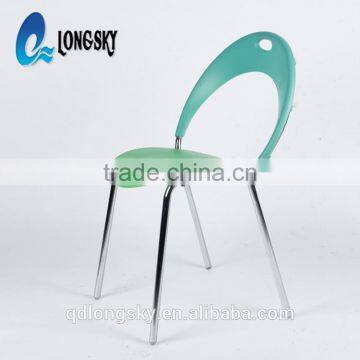 LS-4016 High Quality Cheap Plastic Dining Chair Stackable Simple Chair for Wholesale photo-3