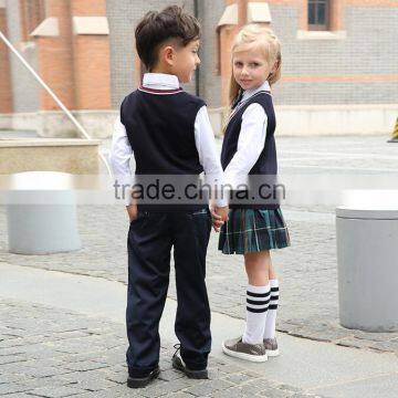 Custom Nice Latest Design Preschool Academy School Uniform for Kids Wholesale photo-3