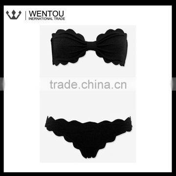 Personalized Scalloped Bandeau Bikini photo-4