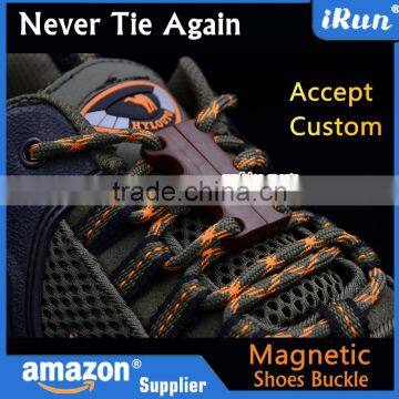 Novelty Sneaker Shoe Buckles No-Tie Magnetic Closure Casual Shoelace Amazon Supplier Provide UPC Barcode Label Service photo-2
