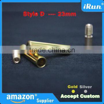 Gold/Silver 23mm Shoelaces Laces Cylindrical Aglets For Mids & Lows Trainers - Metal Aglets Shoe Laces Tips Replacement photo-4