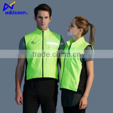 LED Flashing Hi Security Zipper Vest For Outdoors Travels Sports