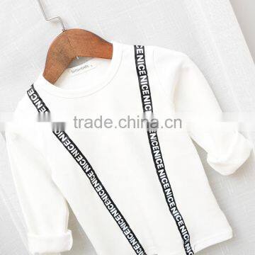 New Style Cotton Words Design Wholesale Child Long Sleeve t Shirt photo-2