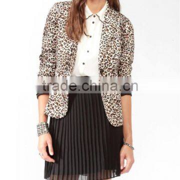 Animal Print Woven Blazer