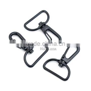 25mm/20mm 1&0.75 Inch Matt Black Enamel Alloy Swivel Clasps Snap Key Hooks DIY Key Chain Ring HK-022 photo-5