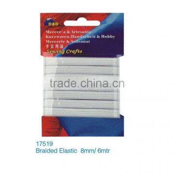 D&D elastic band 8mm/6mtr Braided elastic 8mm/6m(No17519)