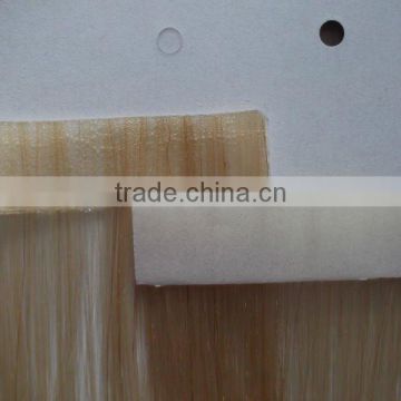 Adhesive double sided tape human hair extensions