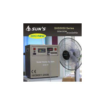 Off grid solar energy system for home 50W 80W 100W with solar fan  100W with solar fan