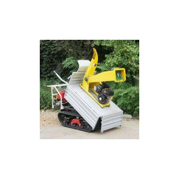 Mini Crawler Garden Truck Dumper With Wood Shredder