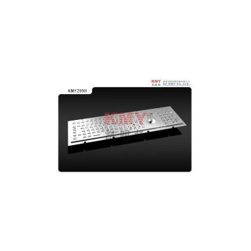 IP65 Kiosk Metal Keyboard with Trackball and Numpad KMY299H