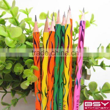 12pcs HB pencils with eraser in color boxs