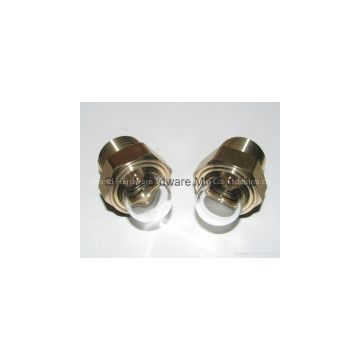 Domed shape oil sight glass