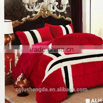 3D Long Hair Patchwork Comforter and Quilt With Pillow Case photo-2