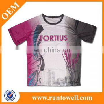 Sublimated polyester dri fit running shirt / dri fit running shirts / wholesale running shirts