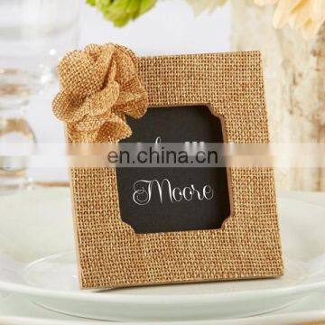 Cheap "Rustic Rose" Burlap Frame table decorations