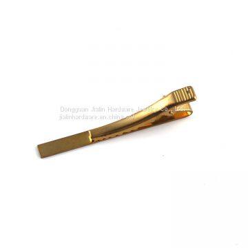 Mens Fashion Brass Simple Necktie Tie Bar Clip photo-2