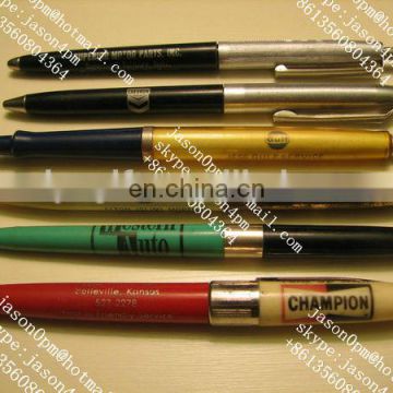 Ballpoint pen with blue/black oil for promote advertisement