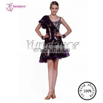 Shiny sexy latin dance dress L-1137