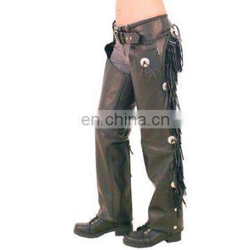 Men Leather Motorbike Chap/ Motorcycle Racing Chaps/ Biker Leather Chap