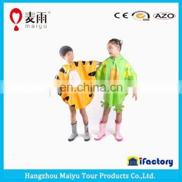 Maiyu eco-friendly multi-colored children raincoat