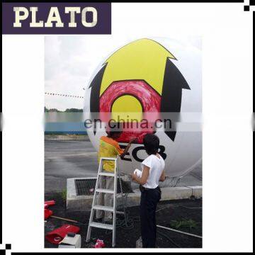 hand drawing custom outdoor helium ballons for advertisment