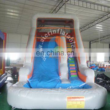 Aier Inflatable Water Slide outdoor colorful Summer Water Slide with pool