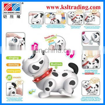 sensor intelligent plastic battery operated dog toy for kids