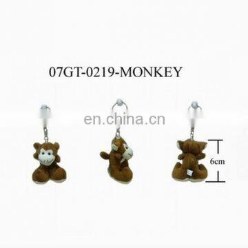 Lovely ! Plush Monkey KeyChains key rings key holder