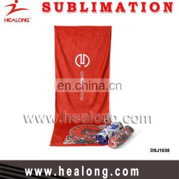 Healong 2017 Microfiber Suede Sublimation Sports Towel Manufacturer