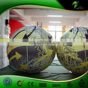 Giant Yellow Air Balloon Helium Balloon Party Decorative Led Lighting Balloon Custom LOGO Shape Helium Ball