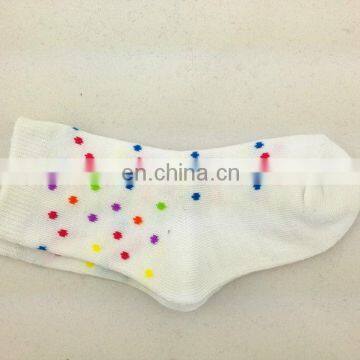 white polar dot sock