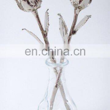 Platinum Plated Natural Rose Buds