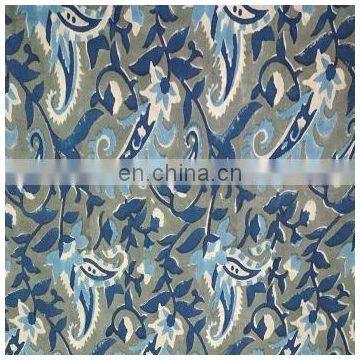 2.5 Yard New Block Print fabric , Flower Print Jaipuri Print fabric