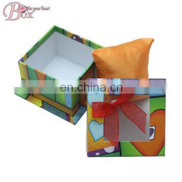 Newest Fashion Paper Jewelry Packaging Box with Clean Window and Ribbon