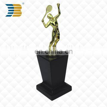 promotional high quality custom metal badminton trophy