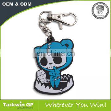 High quality cartoon keyring customized soft pvc keychains