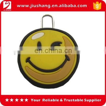 Custom reversible smile face zipper slider in different sizes