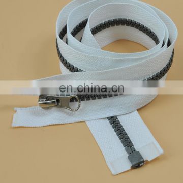 8# 60cm 70 cm 80cm custom length resin plastic tooth zipper for tent