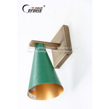 Green With Brass Color Wall Lights With E27 photo-2