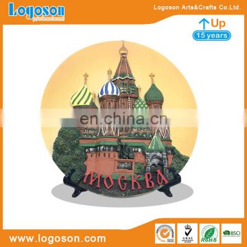 New Style MOCKBA Souvenir Custom Polyresin Plate Tray For Sale