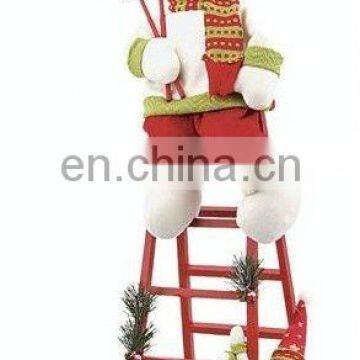 exquisite sitting on ladder christmas snowman