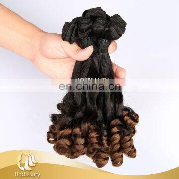 Hot Beauty double drawn 8A top grade funmi rose curl natural darling ombre hair