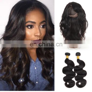 alixpress malaysian hair body wave 360 lace frontal closure