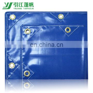 Reinforced PVC tarpaulin with eyelets