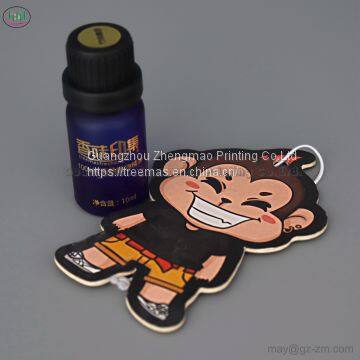 Lovely and Beautiful Carton Person Paper Car Air Freshener Hanging in a Car With Lily Fragrance or Customized photo-2