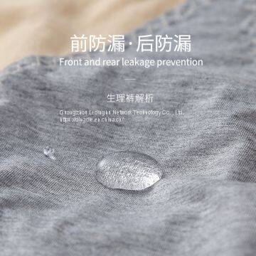 Physiological Underwear Ladies Mid-high Waist Warm Palace Before and After Menstrual Period Leak-proof Cotton Antibacterial Big Aunt Sanitary Pants Breathable photo-2